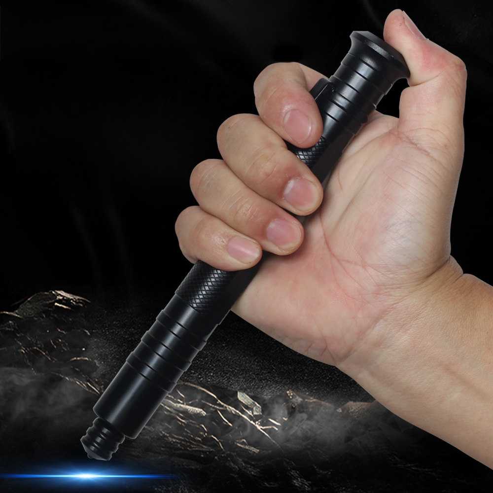 Expandable Steel Baton – Telescopic Self-Defense for Desk Breaks, Collecting, And Tactile