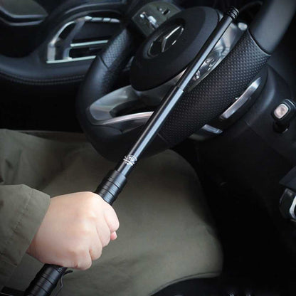 Expandable Steel Baton – Telescopic Self-Defense for Desk Breaks, Collecting, And Tactile