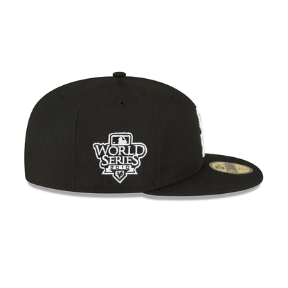 NEW ERA  SAN FRANCISCO GIANTS 2010 WORLD SERIES SIDE PATCH 59FIFTY-BLACK AND WHITE