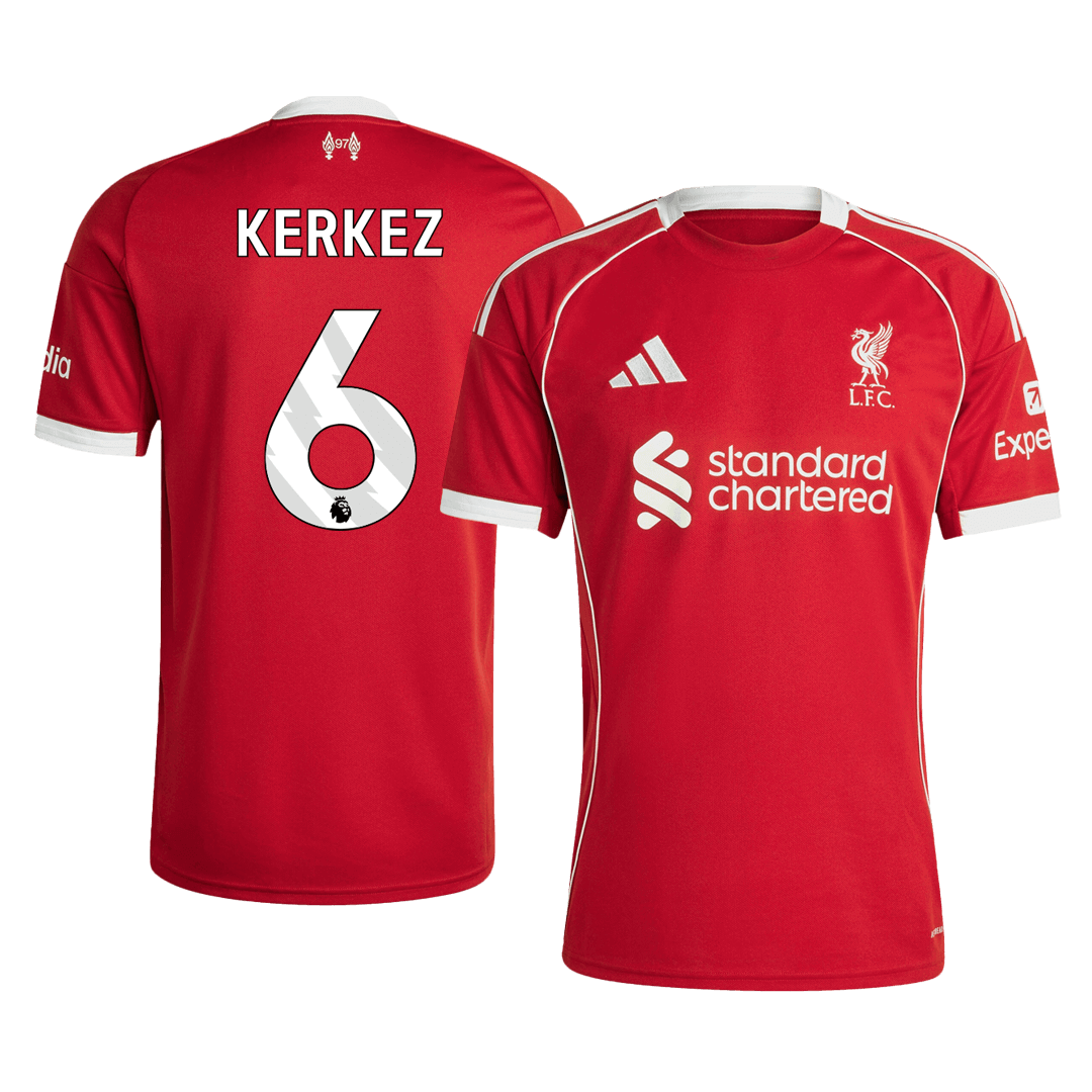 KERKEZ #6 Mens Liverpool Home Jersey 2025/26