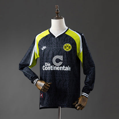 Dortmund Jersey 1995-96 Away Retro Football Kit Long Sleeves