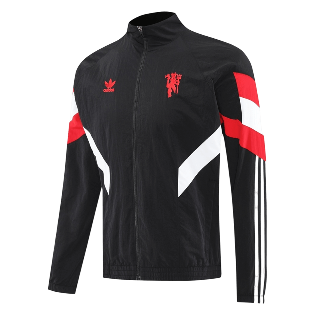 2025/26 Manchester United Black Windbreaker Jacket