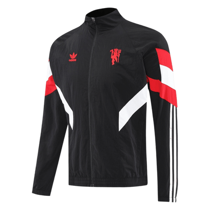2025/26 Manchester United Black Windbreaker Jacket