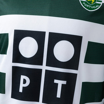 Sporting CP Jersey 2001/03 Home Retro Football Kit Long Sleeves