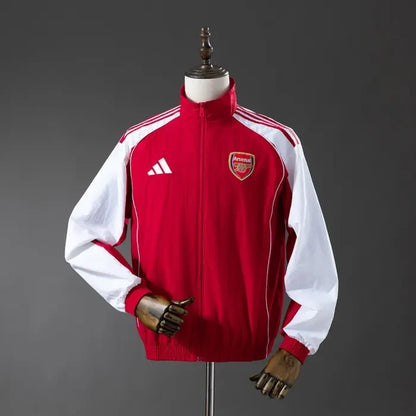 Arsenal Windbreaker 2025/26 Red Football Kit