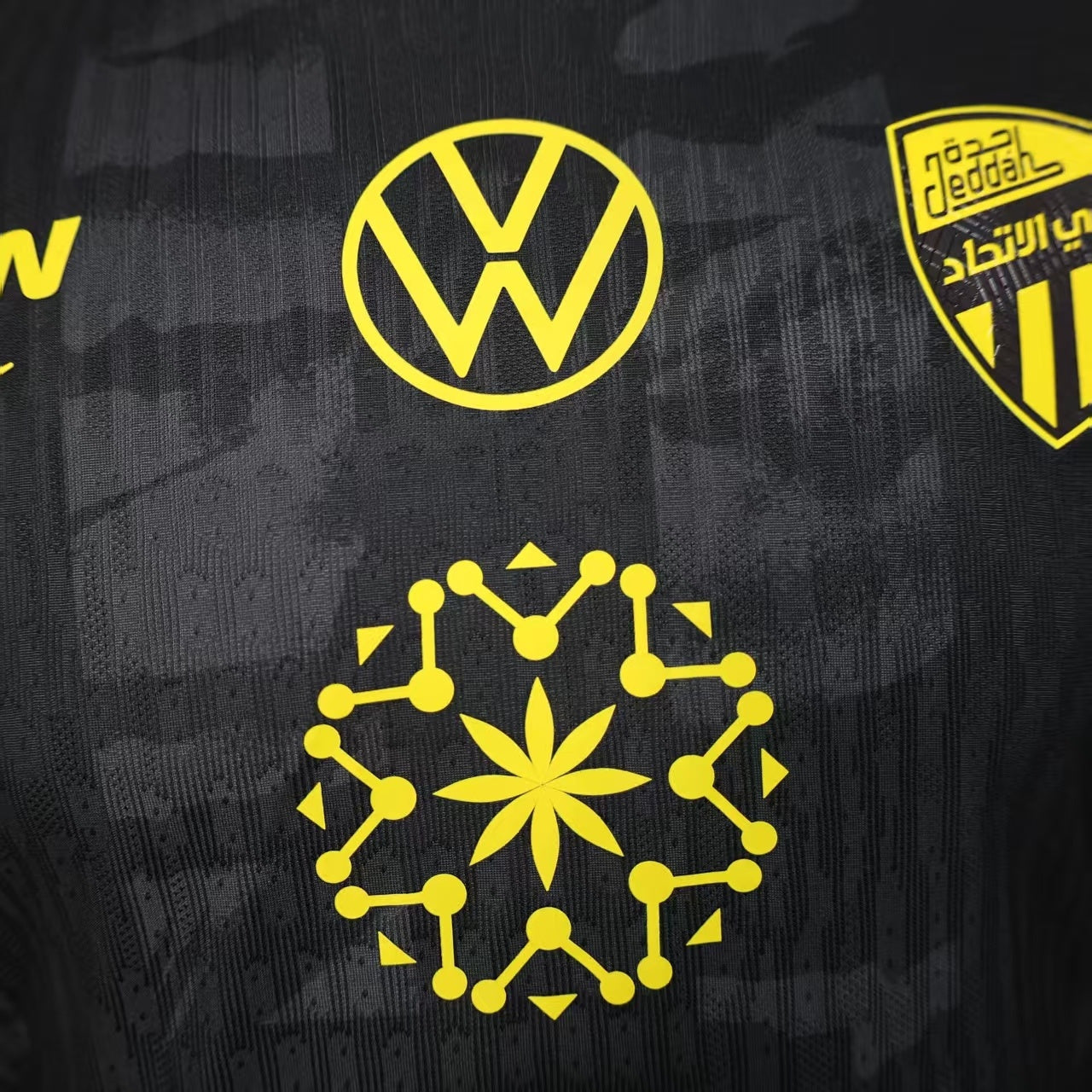 Player Version Al-Ittihad Jeddah Jersey 25/26 Black Football Kit Soccer Jersey