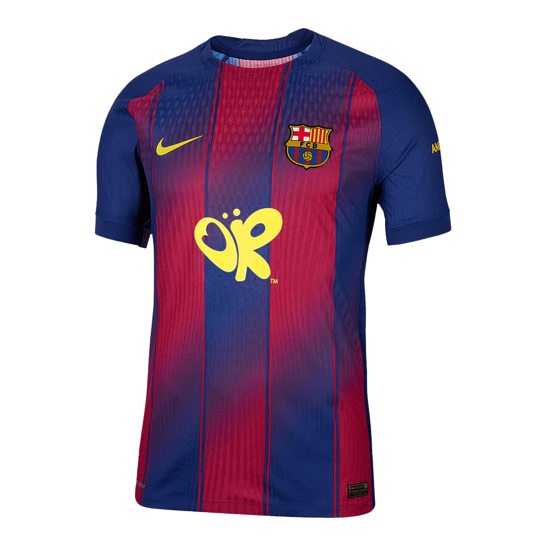 Mens Barcelona Home Jersey 2025/26 - Player Version (Slim Fit)