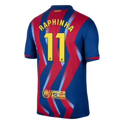 RAPHINHA #11 Mens Barcelona Fourth Jersey 2025/26