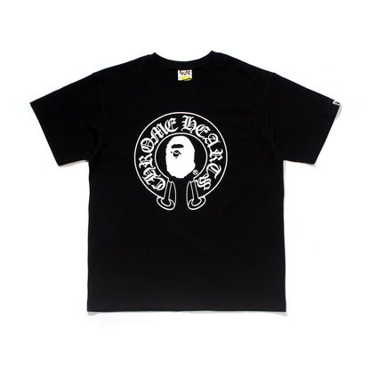 D031 Gothic Circle Graphic T-Shirt - Black