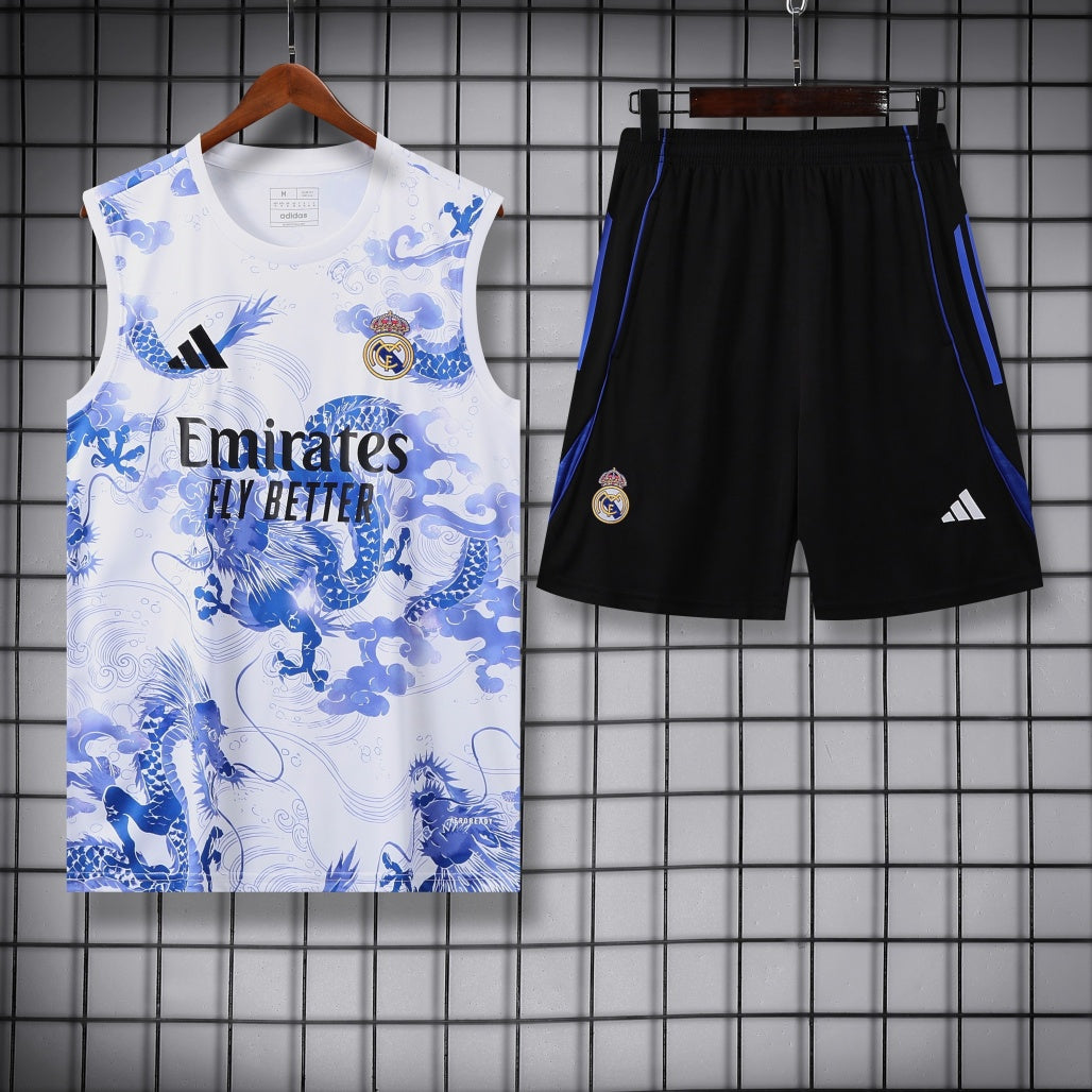 Real Madrid Vest Set Training Tracksuits 25/26 Football Kit Soccer Jersey