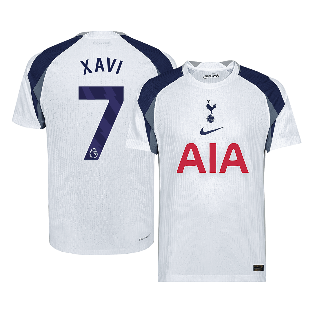 XAVI #7 Mens Tottenham Hotspur Home Jersey 2025/26 - Player Version (Slim Fit)