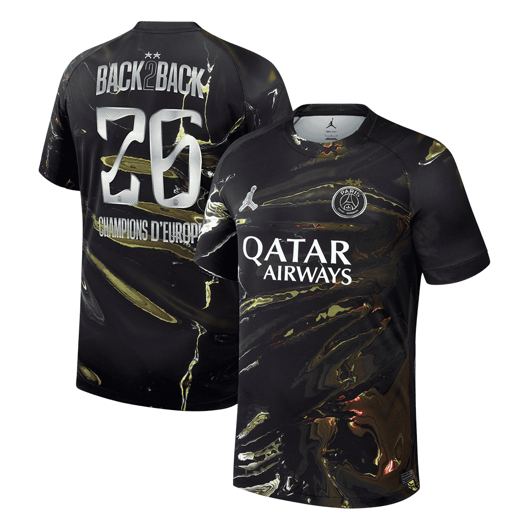 Champions of Europe #26 Mens PSG Jersey 2025/26