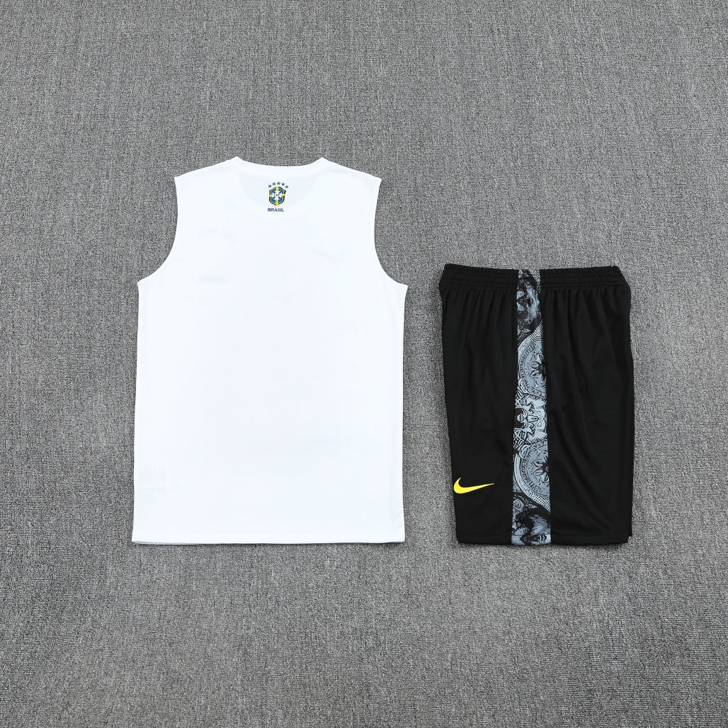 Brazil Vest Set Training Tracksuits 25/26 Football Kit Soccer Jersey