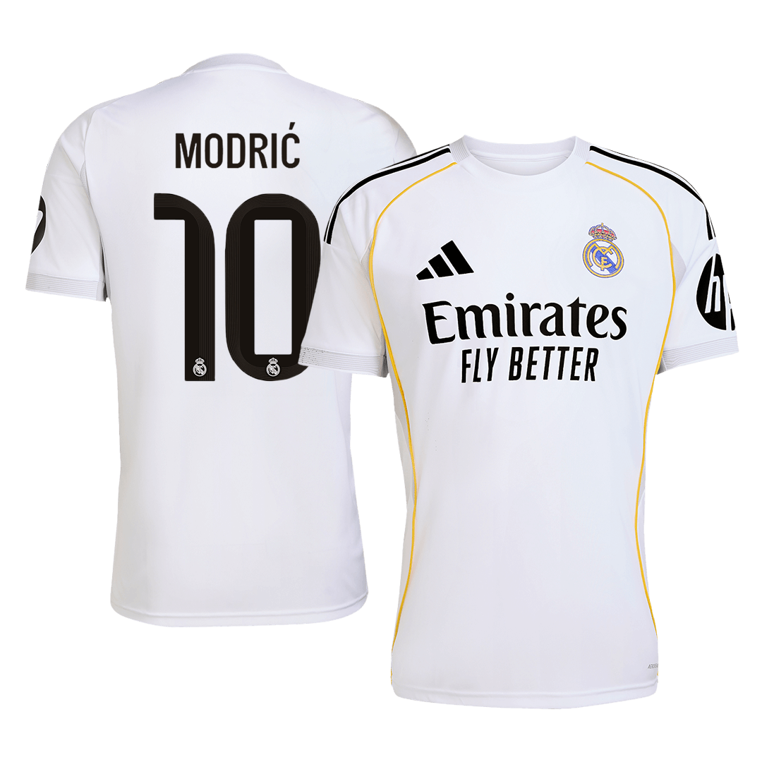 MODRIĆ #10 Mens Real Madrid Home Jersey 2025/26 [PREMIUM]