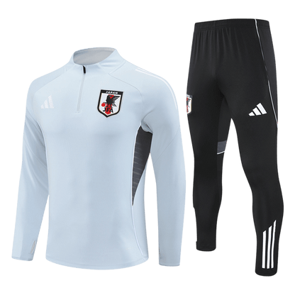 Kids Japan 2026 White Zipper Sweatshirt Kit (Top+Pants)