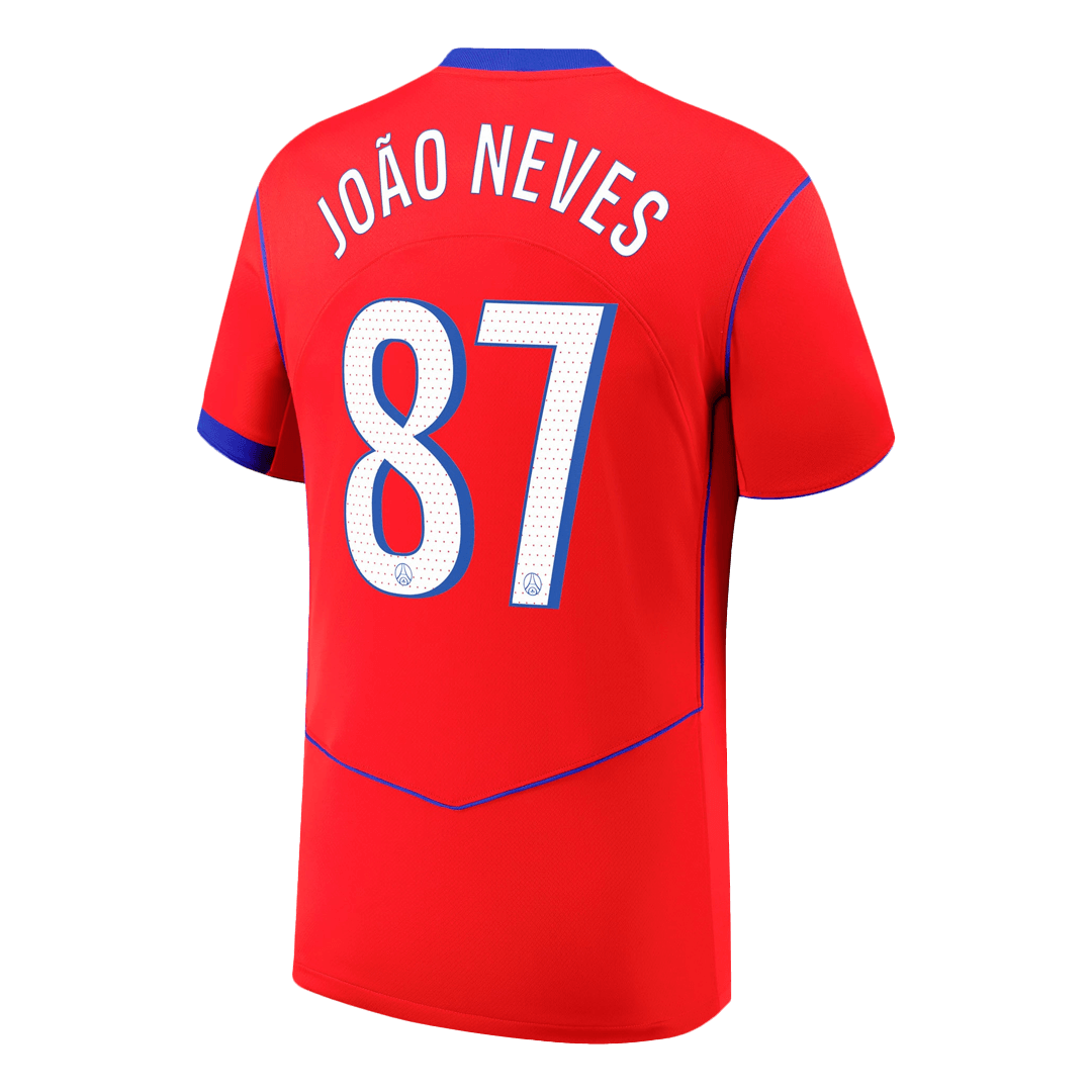 JOÃO NEVES #87 Mens PSG Third Jersey 2025/26