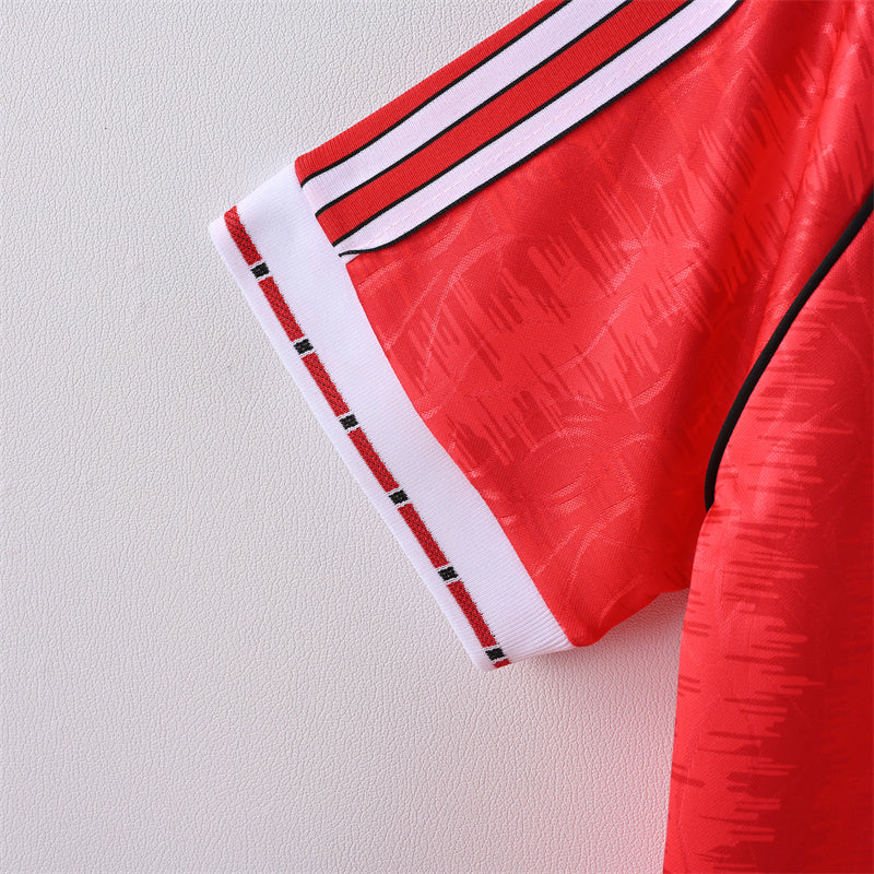 Retro Manchester United Jersey 1991-92 Home Football Kit Soccer Jersey