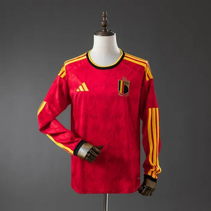 Belgium Home Jersey 2026 World Cup Long Sleeves Football Kit Soccer Shirt