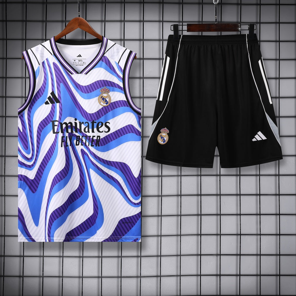 Real Madrid Vest Set Training Tracksuits 25/26 Football Kit Soccer Jersey