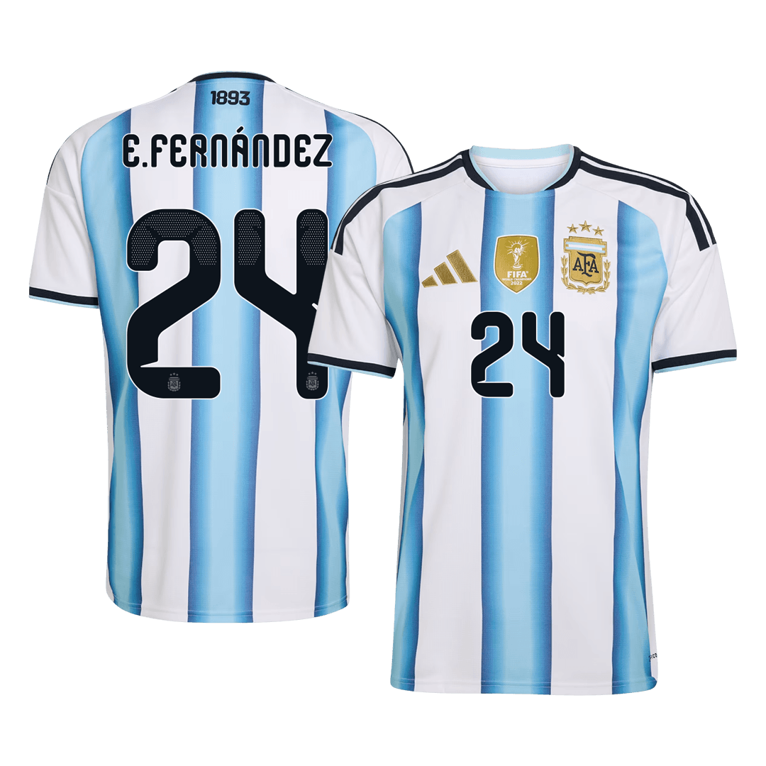 E. FERNÁNDEZ #24 Mens Argentina World Cup Home Jersey 2026 [PREMIUM]