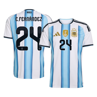E. FERNÁNDEZ #24 Mens Argentina World Cup Home Jersey 2026 [PREMIUM]