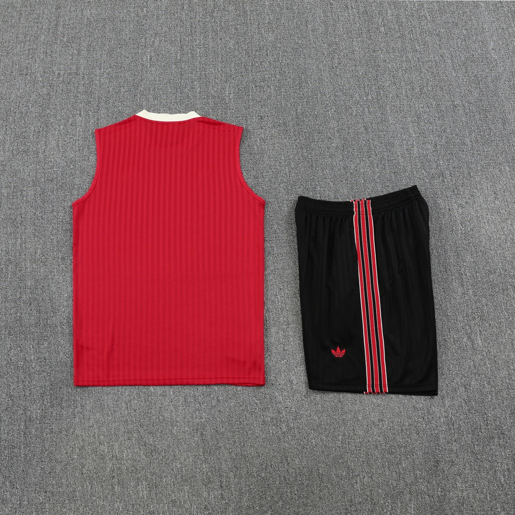 Manchester United Vest Set Training Tracksuits 25/26 Football Kit Soccer Jersey