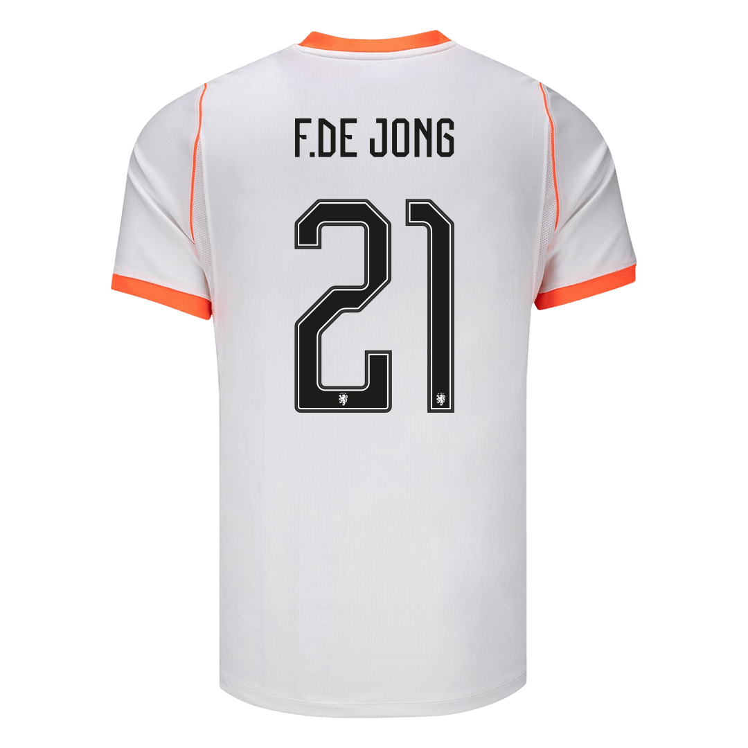 F.DE JONG #21 Mens Netherlands World Cup Away Jersey 2026