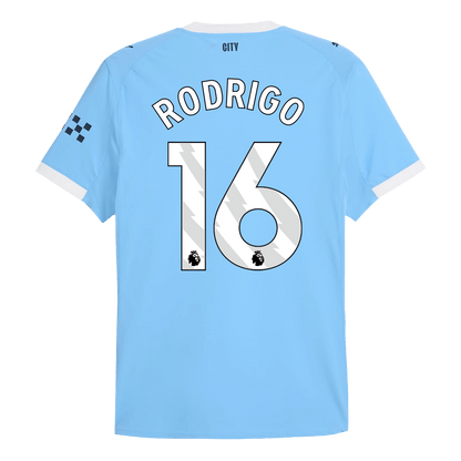 RODRIGO #16 Mens Manchester City Home Jersey 2025/26 - Player Version (Slim Fit)