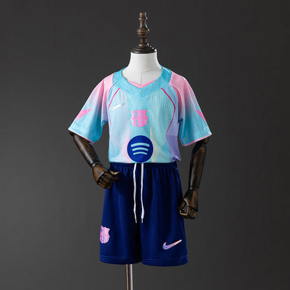 Kids Barcelona Jersey 25/26 Special Football Kit