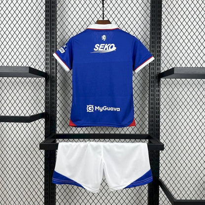 Kids Rangers Jersey 25/26 Home Football Kit Soccer Jersey