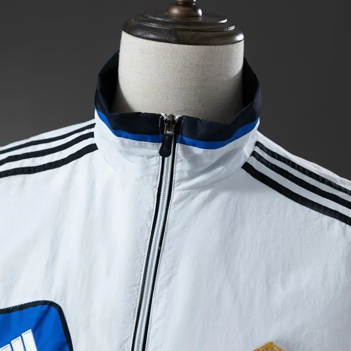 Real Madrid Windbreaker 2025/26 White Football Kit