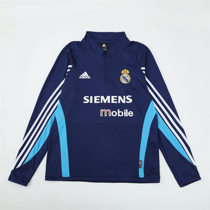 Retro Real Madrid Training Tracksuits 2003-04 Football Kit Soccer Jersey