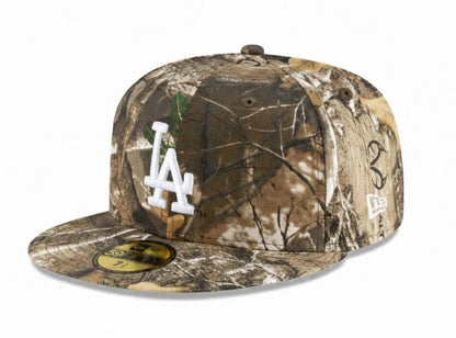 New Era Los Angeles Dodgers Real Tree On White 59Fifty Fitted