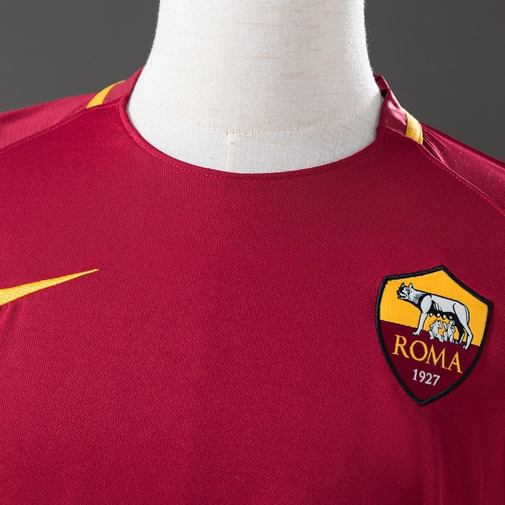 Rome Jersey 2017-18 Home Retro Football Kit Long Sleeves