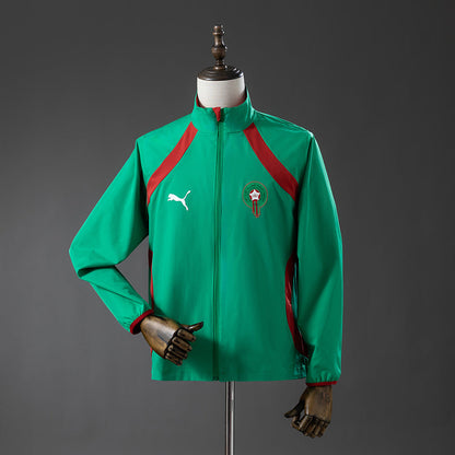 Morocco Windbreaker 2026 Reversible Football Soccer Jacket