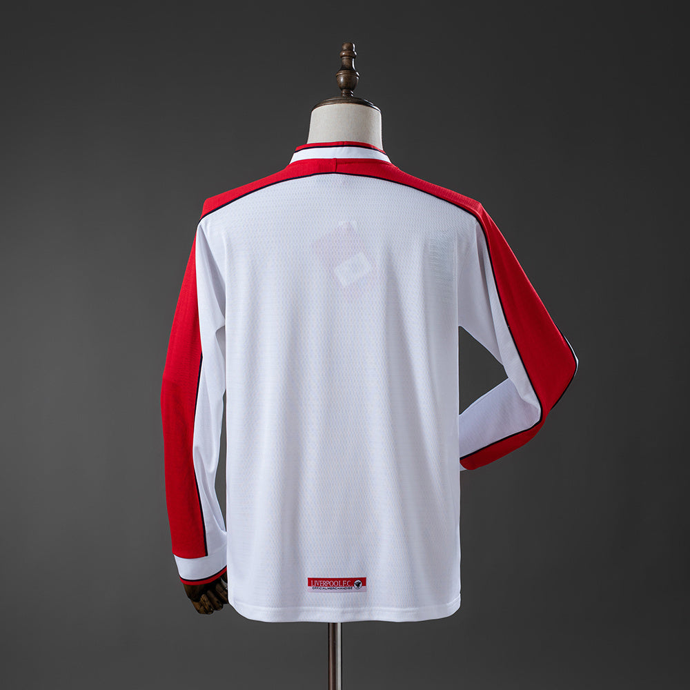 Liverpool Away Jersey 1998-99 Long Sleeves Retro Football Kit Soccer Shirt