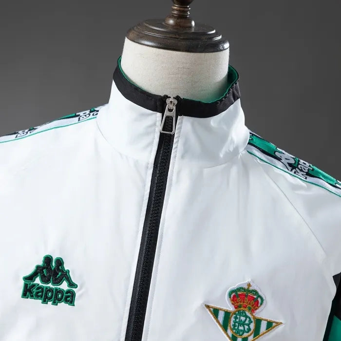 Real Betis Windbreaker 2025/26 Black White Football Kit