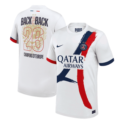 Champions of Europe #26 Mens PSG Away Jersey 2024/26