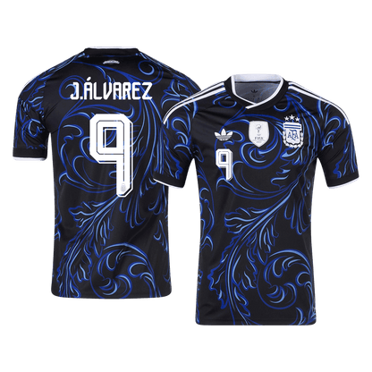 J. ÁLVAREZ #9 Mens Argentina World Cup Away Jersey 2026