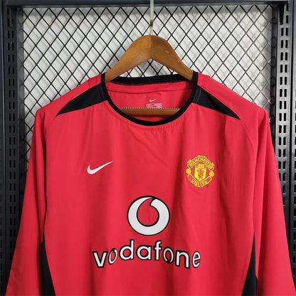 Manchester United Jersey Home kit 2003/04 retro Long Sleeves Football Team Soccer shirt