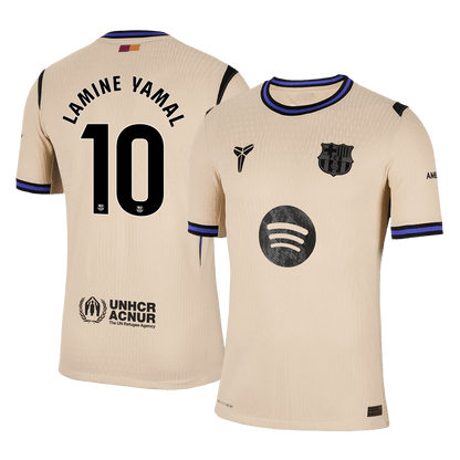 LAMINE YAMAL #10 Mens Barcelona Away Jersey 2025/26 - Player Version (Slim Fit)