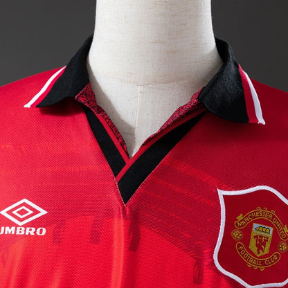 Manchester United Jersey 1994-96 Home Retro Kit Long Sleeves