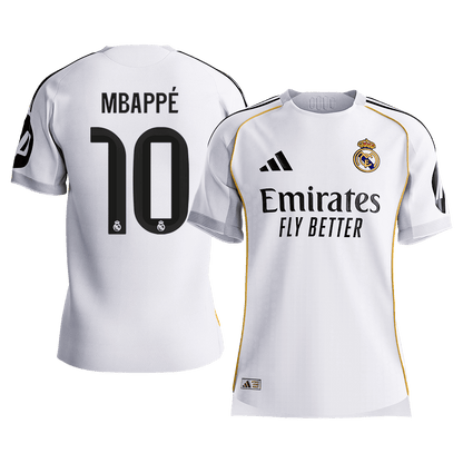 MBAPPÉ #10 Mens Real Madrid Home Jersey 2025/26 - Player Version (Slim Fit) [PREMIUM]
