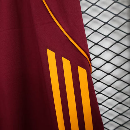 Player Version AS Roma Shorts 25/26 Home Football Kit Soccer Shorts
