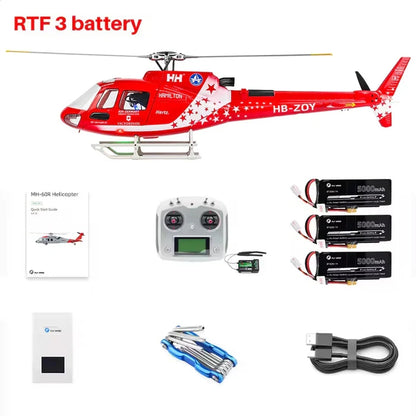 FLYWING AS350 RC Helicopter 470 Class ACE Flight Controller 6CH GPS LED Light RTF
