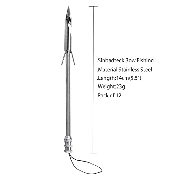 Fishing Slingshot – 10-Pack Stainless Steel Darts for Recreational Target Practice