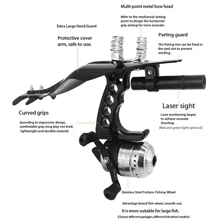 Fishing Slingshot – Adults with Angler Laser with Reel & Darts