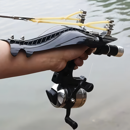 Fishing Slingshot – Adults with Angler Laser with Reel & Darts