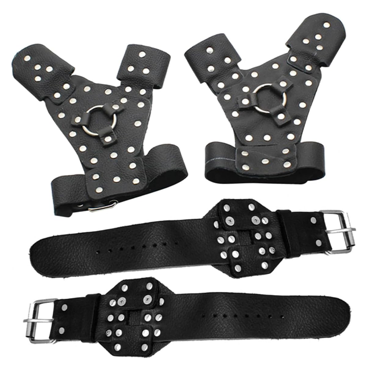 Fishing Slingshot – Gloves with PU Leather Protective Gloves with Stainless Steel