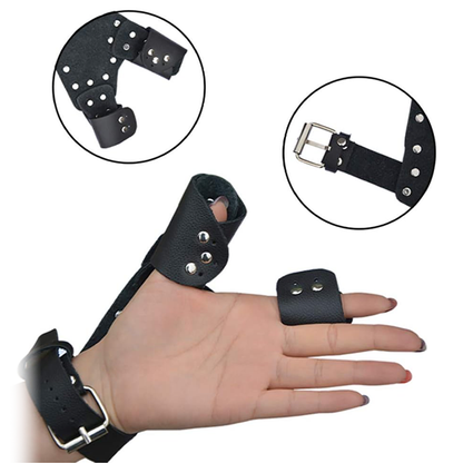 Fishing Slingshot – Gloves with PU Leather Protective Gloves with Stainless Steel